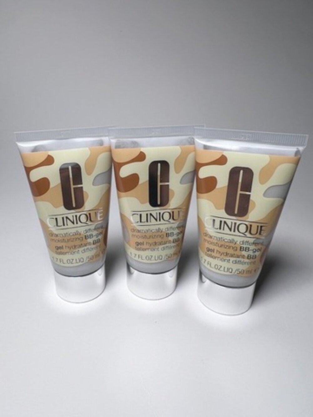 LOT of 3 Clinique Dramatically Different Moisturizing BB Gel 1.7 fl oz Full Size